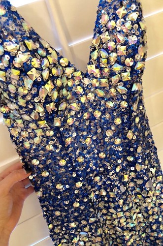 Blue Sparkly Prom Dress