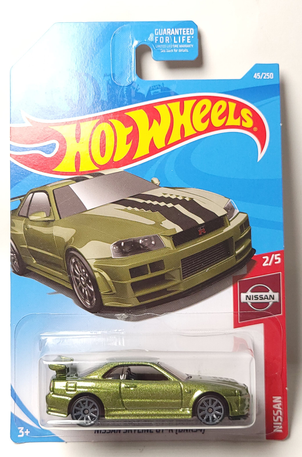 チェイス 1/64 GT-R R34 グリーンライト ホットウィール チェイス 1/64 GT-R R34 グリーンライト ホットウィール - ミニカー