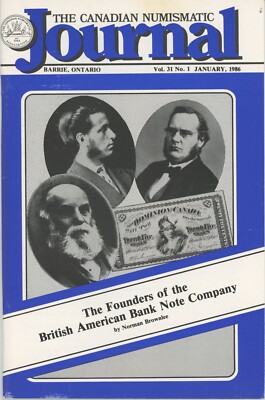 The Canadian Numismatic Journal v31 #1 thru #11, 1986 complete