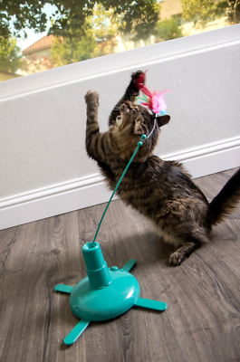 SmartyKat - Loco Motion Electronic Motion Wand Toy for Cats 