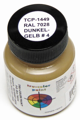 RAL7028 DUNKEL-GELB 4 TRU-COLOR AIR BRUSH PAINT Military Armament Modl TCP14492