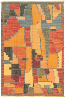 Vintage Kilim Rug 6'1'' x 9'2'' Traditional Wool Hand Woven Carpet