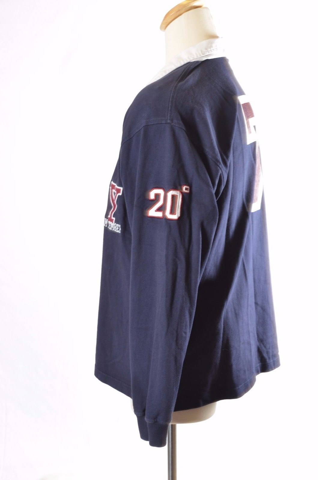 20 Degrees Below Mens Team Member Rugby lace up jersey #7 Size XL spell out  (M)