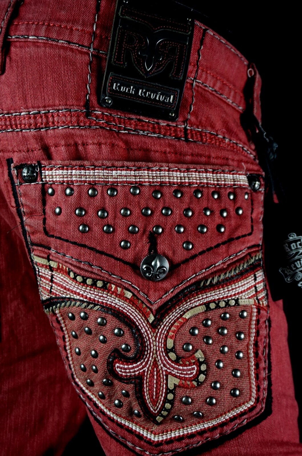 $220 Mens Rock Revival Jean \