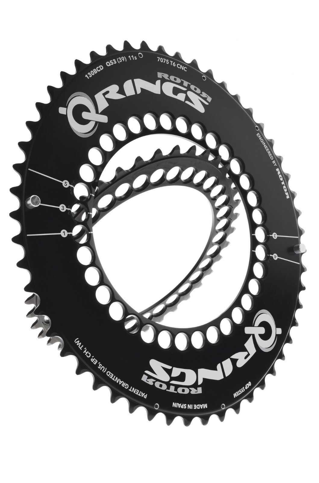 パーツ ROTOR Q-rings 54x39 ROTOR Direct Mount Road Chainring - Power Meter City