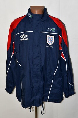 UMBRO nylon jacket england イングランド代表 ENGLAND GREEN FLAG 1997/1998 TRAINING PRESENTATION JACKET UMBRO XL