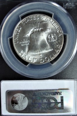 1955-P Franklin Silver Half Dollar - PCGS MS 64+ FBL