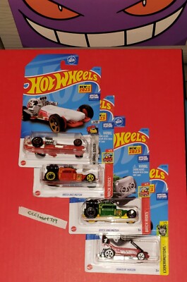Hot Wheels New for 2023 Special Features Brick Motor Railer Draggin Wagon Lot
