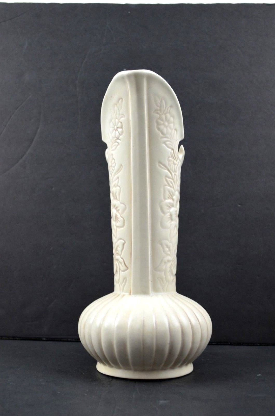 Red Wing Pottery Ewer Pitcher #1187 Ivory Color 12