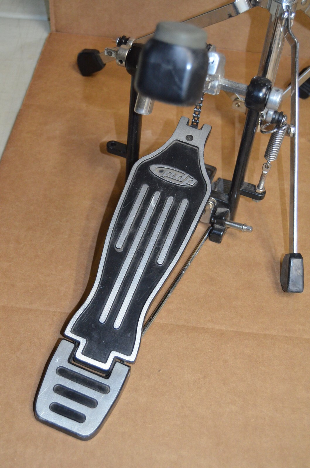 Vintage Pearl Snare Drum Stands with PDP Base Drum Pedal