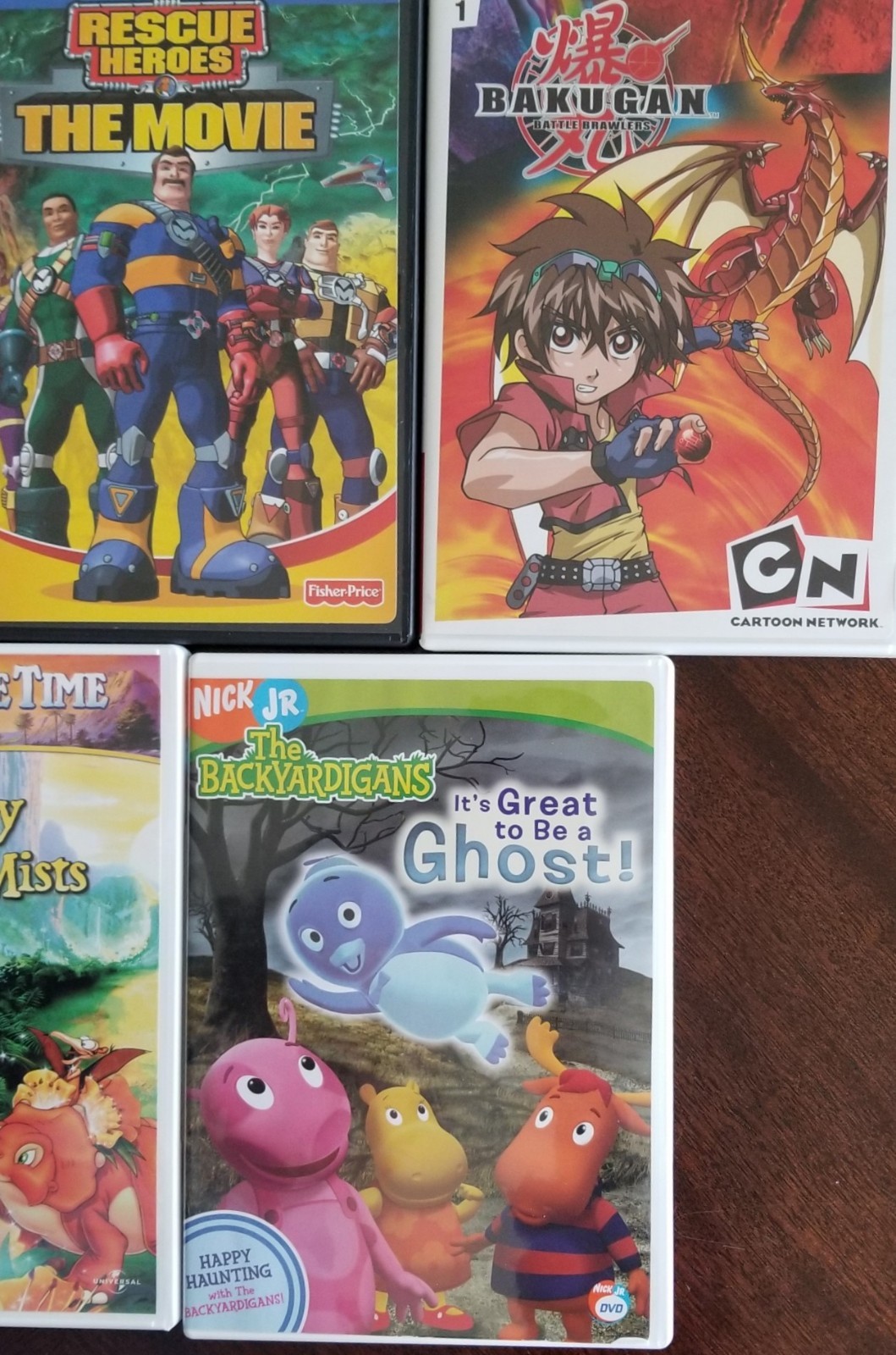 Lot of 7 Children's DVDs Blue's Clues, Backyardigans, Bakugan, Power Rangers