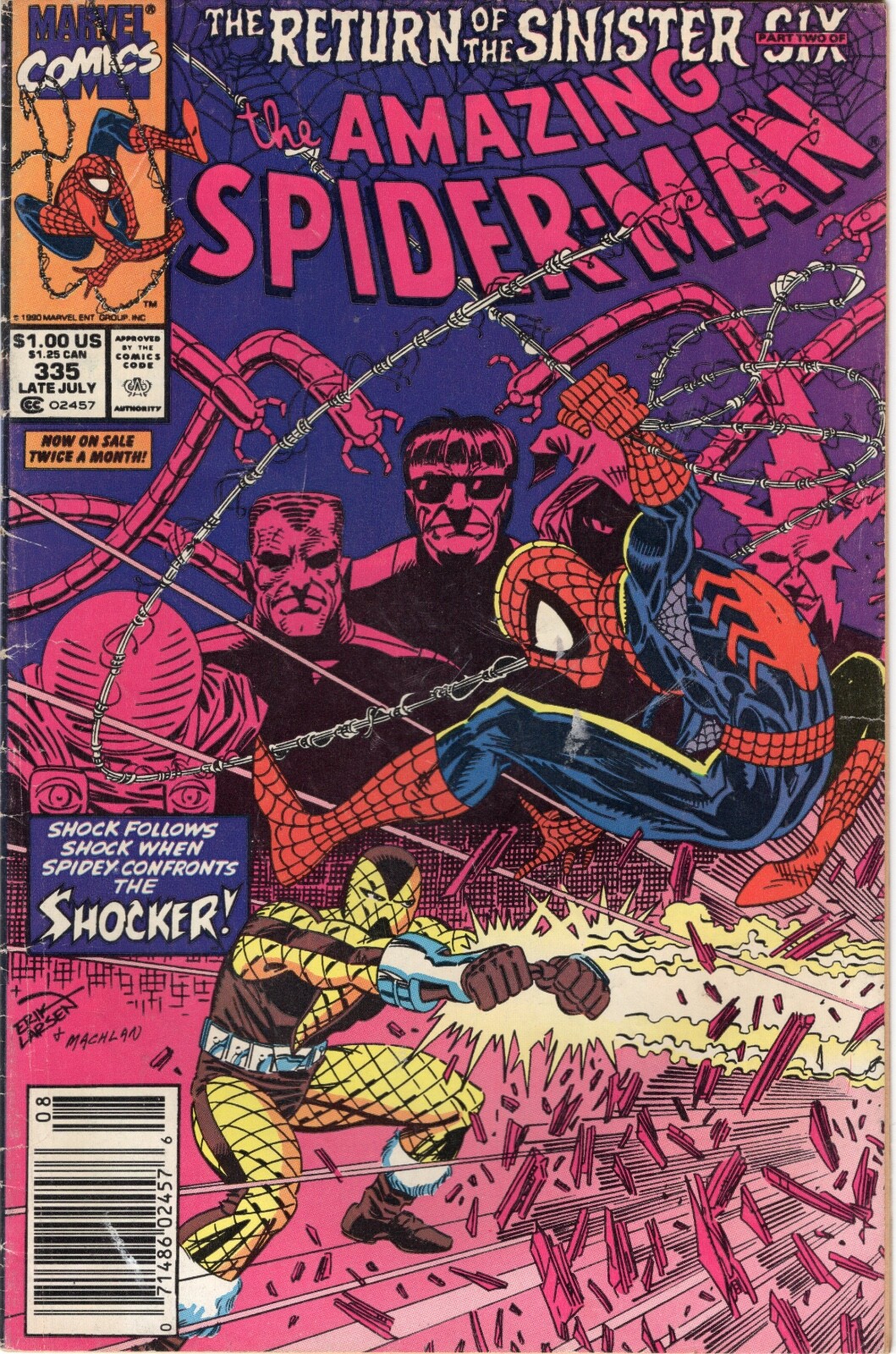 Marvel Comics Amazing Spider-Man Volume 1 Book #335 Nice Mid Marvel Comics Amazing Spider-Man Volume 1 Book #335 Nice Mid