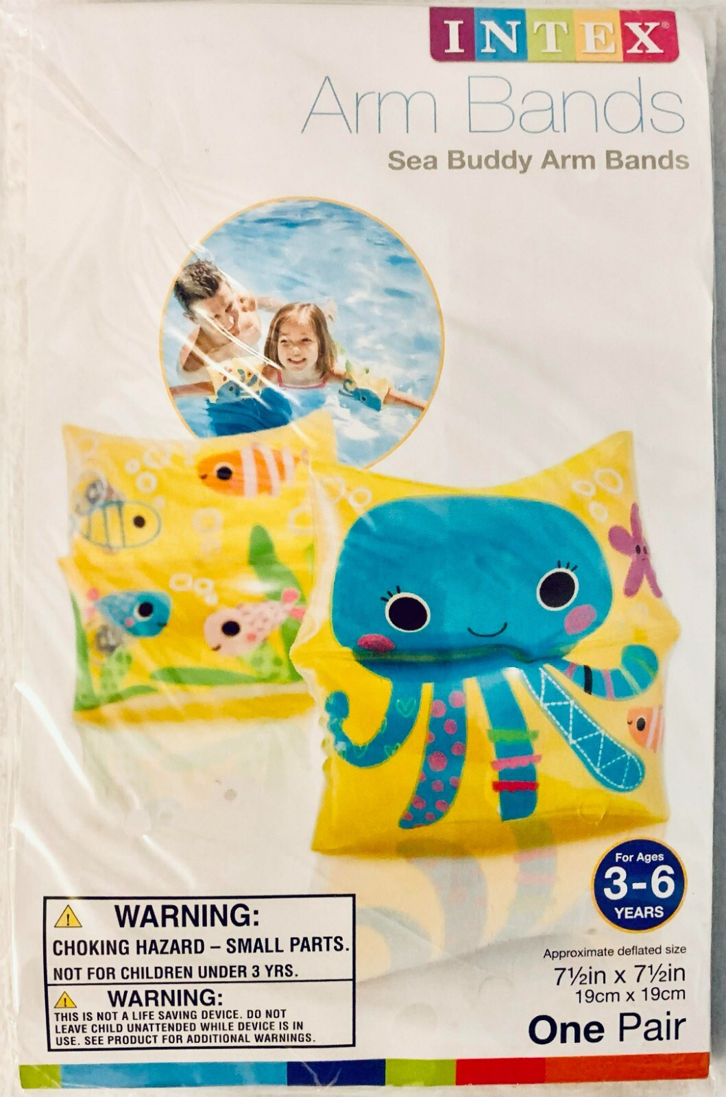 INTEX 59650wl Sea Buddy Arm Bands 3 to 6 Age Group Vinyl | eBay