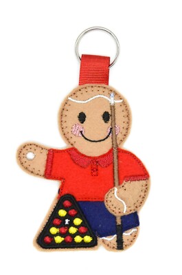 BILLIARDS POOL PLAYER TEAM BIRTHDAY CHRISTMAS GIFT KEYRING HANGING DECORATION