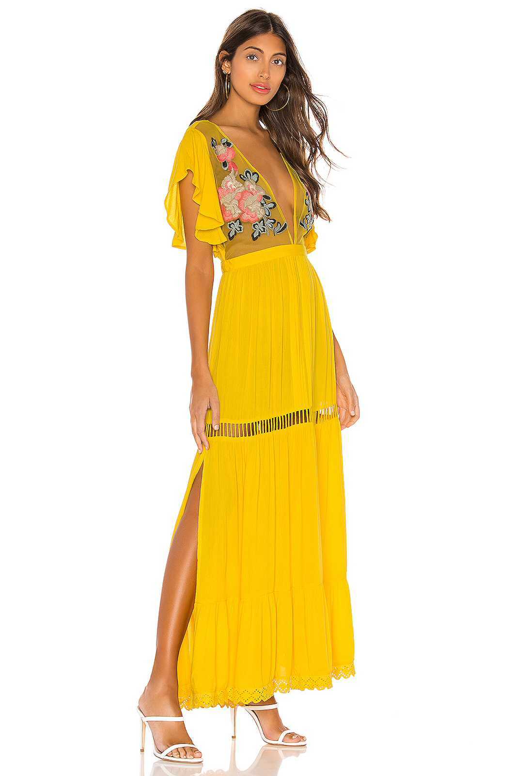 cleobella duende embroidered maxi dress