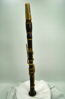 Alte Klarinette R. Wunderlich Berlin B, Holz Messing, Restaurationsobjekt