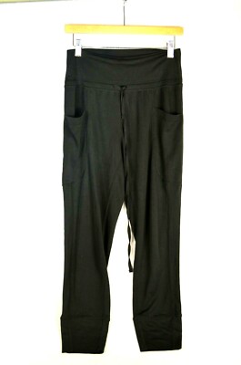 Fabletics Women's Black Maj Washed Tricot Relaxed Fit Jogger Pants Size XS