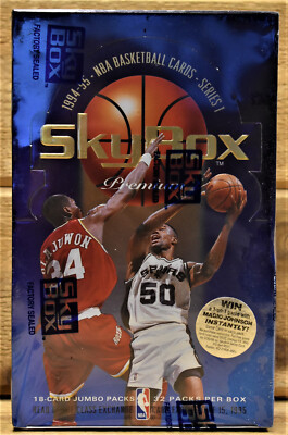 SkyBox Premium 1994-95 NBA Series 1 Basketball Cards 18 Card Jumbo Pack Sealed
