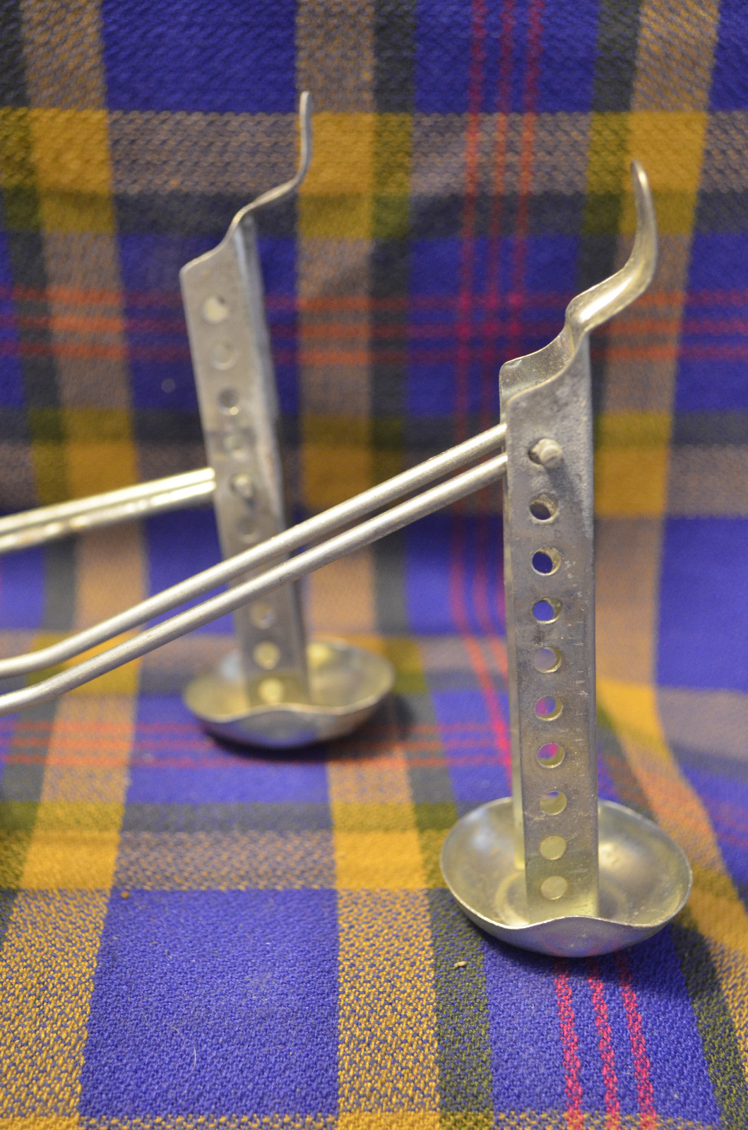 Vintage Pair of Adjustable Aluminum Shoe Stretchers-Japan