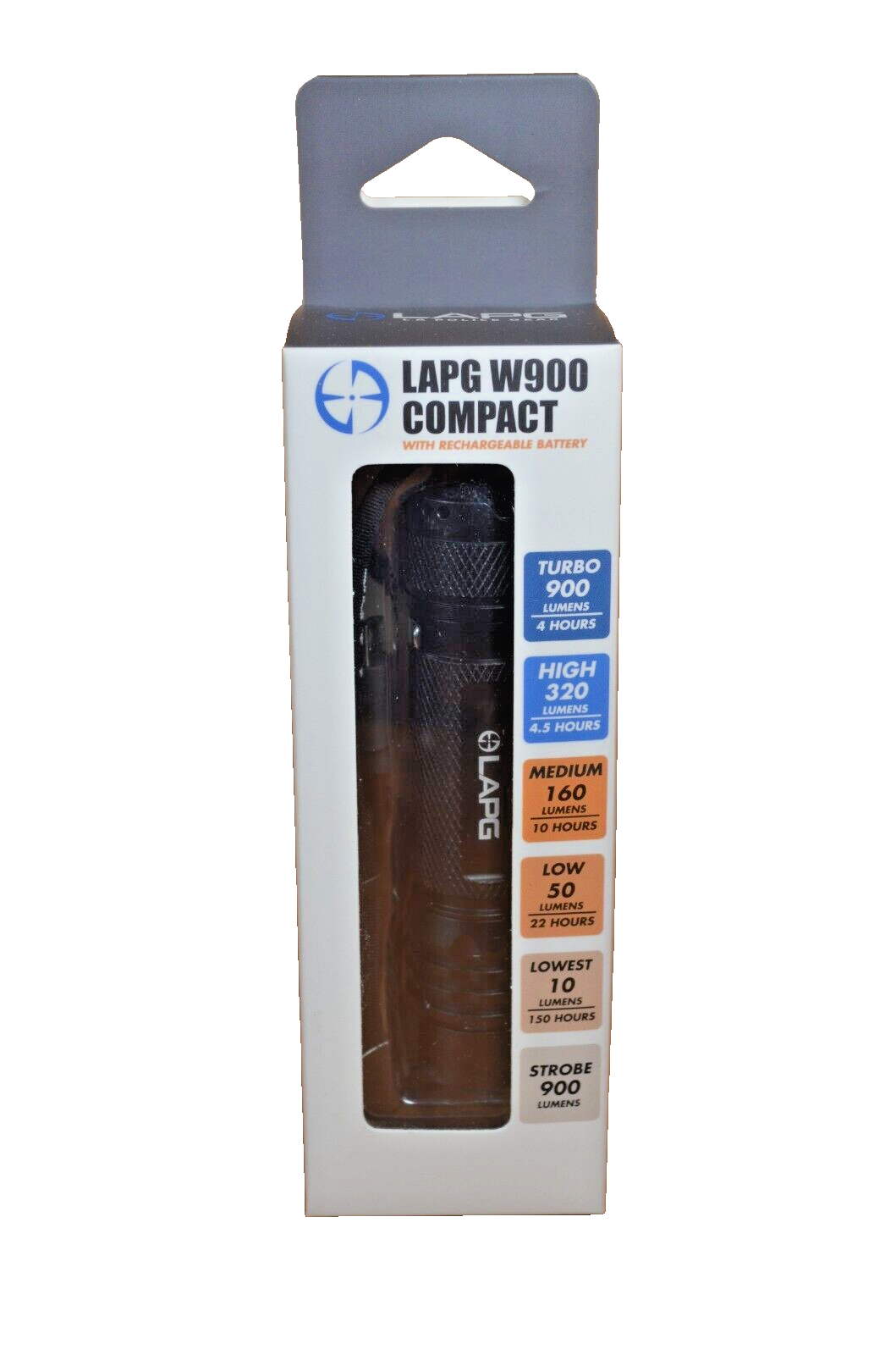 Lapg W900 Compact Flashlight New
