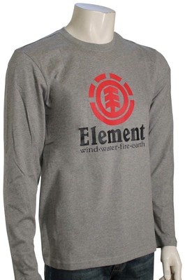 

Футболка Element Вертикальный LS — Светло-серый Хизер — Новинка, Grey