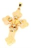 Diamond & Paste 9ct Yellow Gold Cross Vintage Pendant Fine Religious Jewellery.JPG