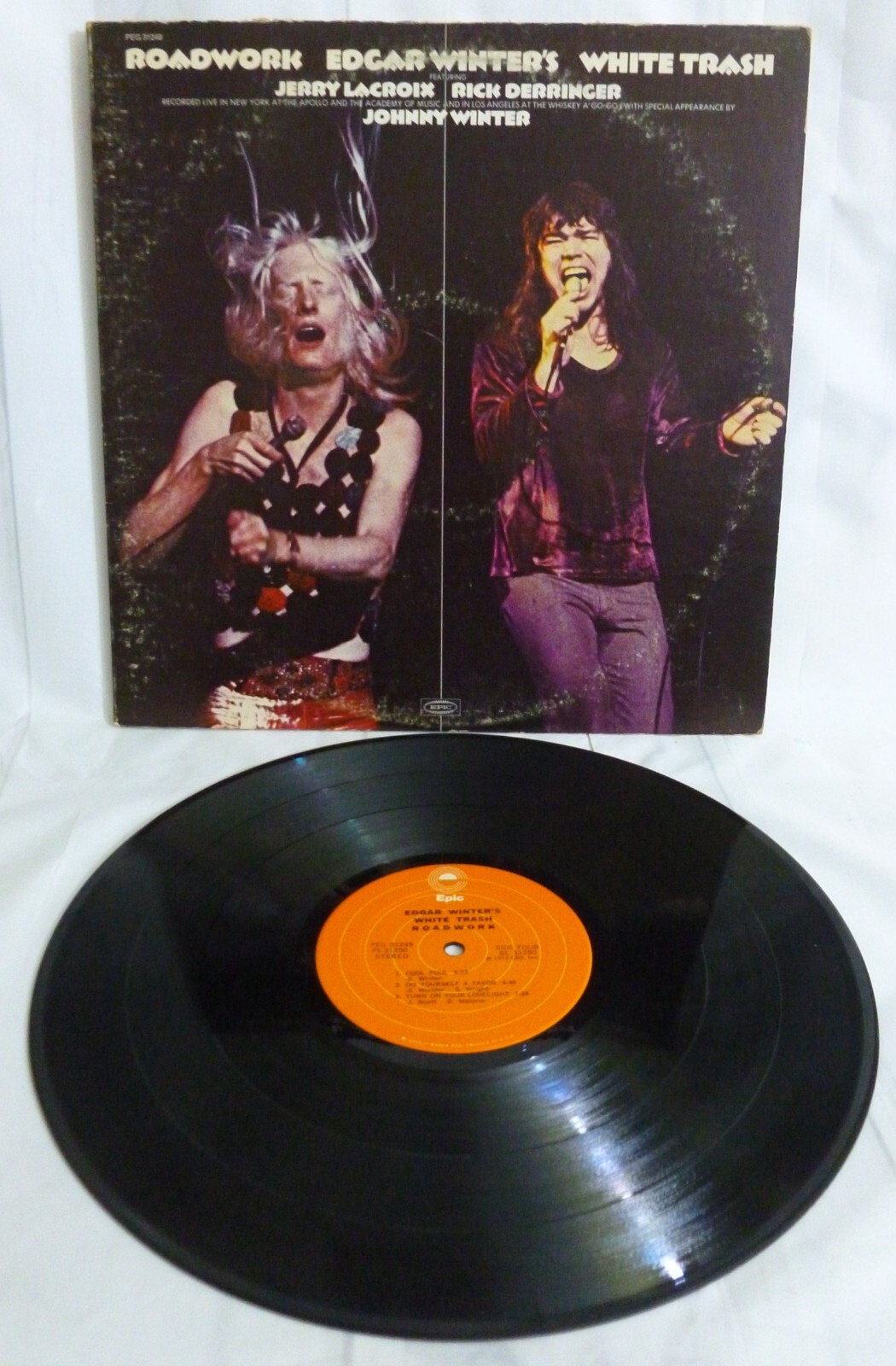 Edgar Winter's White Trash – Roadwork - Vinyl LP - 1972 Epic