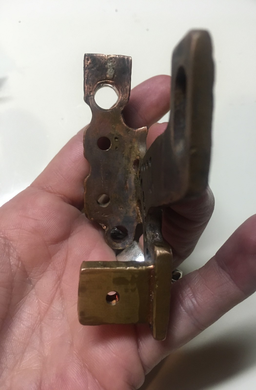 Paul Rogers Style hand cast red brass tattoo machine frame not Cain Ciferri