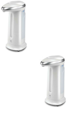 2x Automatic Touchless Handsfree Liquid Hand Soap Dispenser w LED Light