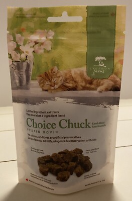 Caledon Farms Choice Chuck Semi Moist Cat Treats 2 oz Festin Bovin All Natural