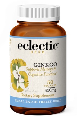 Eclectic Herb Ginkgo 450 мг 50 растительных капсул