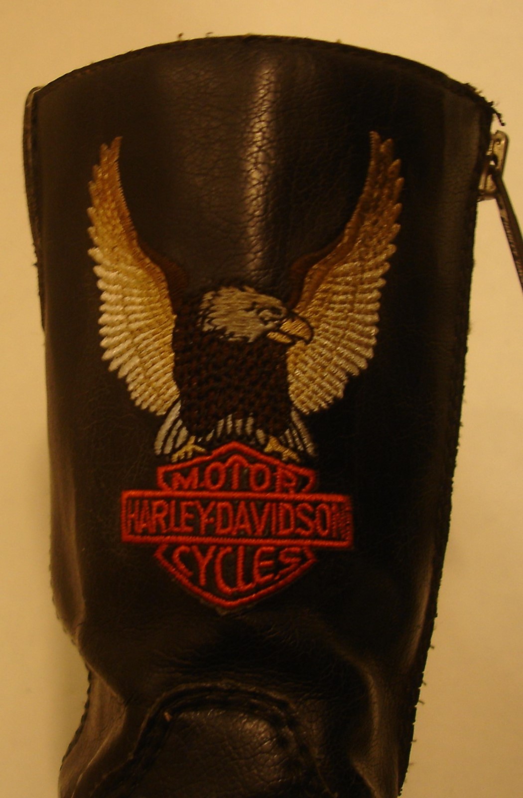 HARLEY DAVIDSON Boots Size 13 Youth Boy/Girl Black Eagle Motorcycle