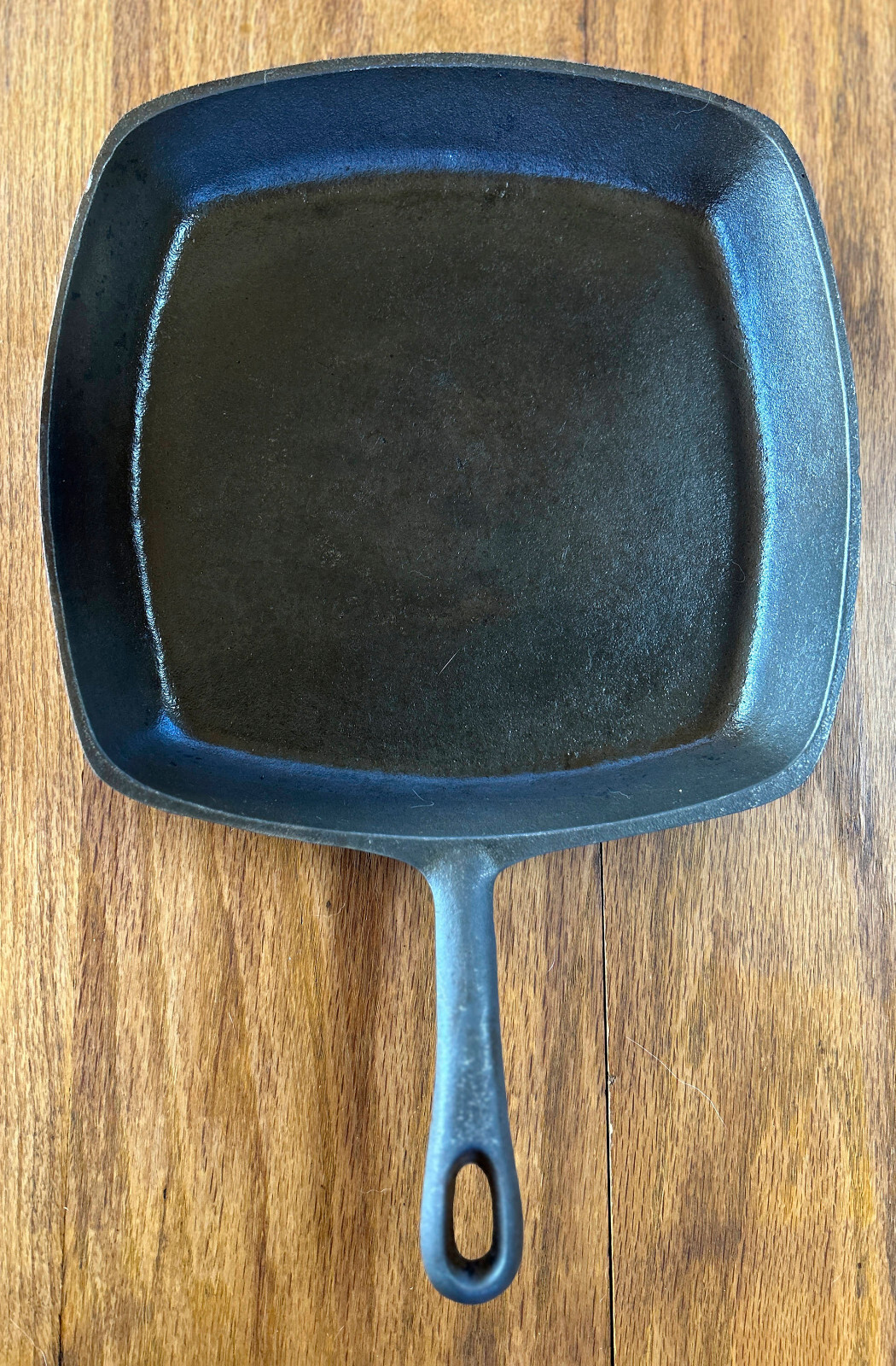 Vintage Unmarked Cast Iron Square Skillet (BSR) | eBay