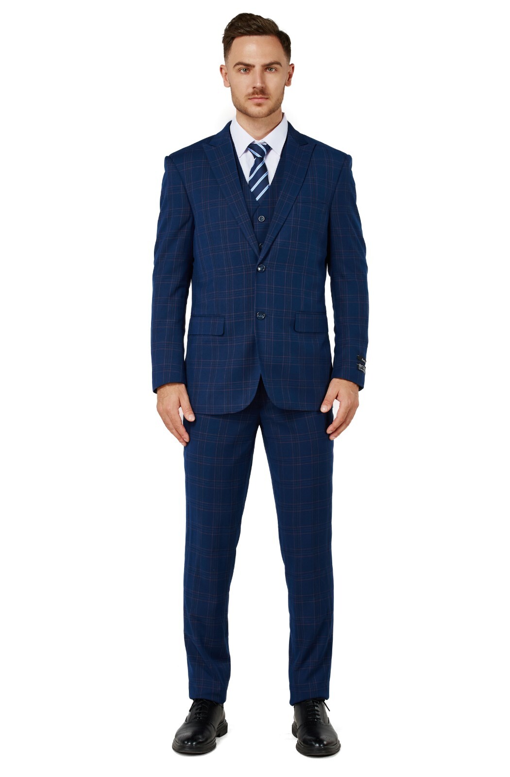 ボトムスその他 Plain Check Pattern Tailored Blazer With Notched Lapel Yaflonjaa Men's Checked One Button Blazer Notch Lapel