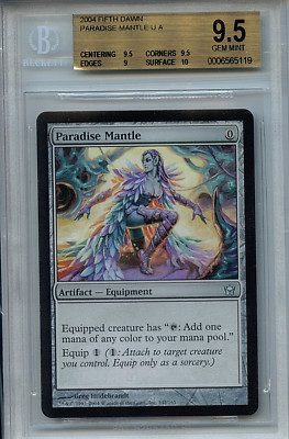 MTG Paradise Mantle BGS 9.5 Gem Mint 5th Fifth Dawn Magic