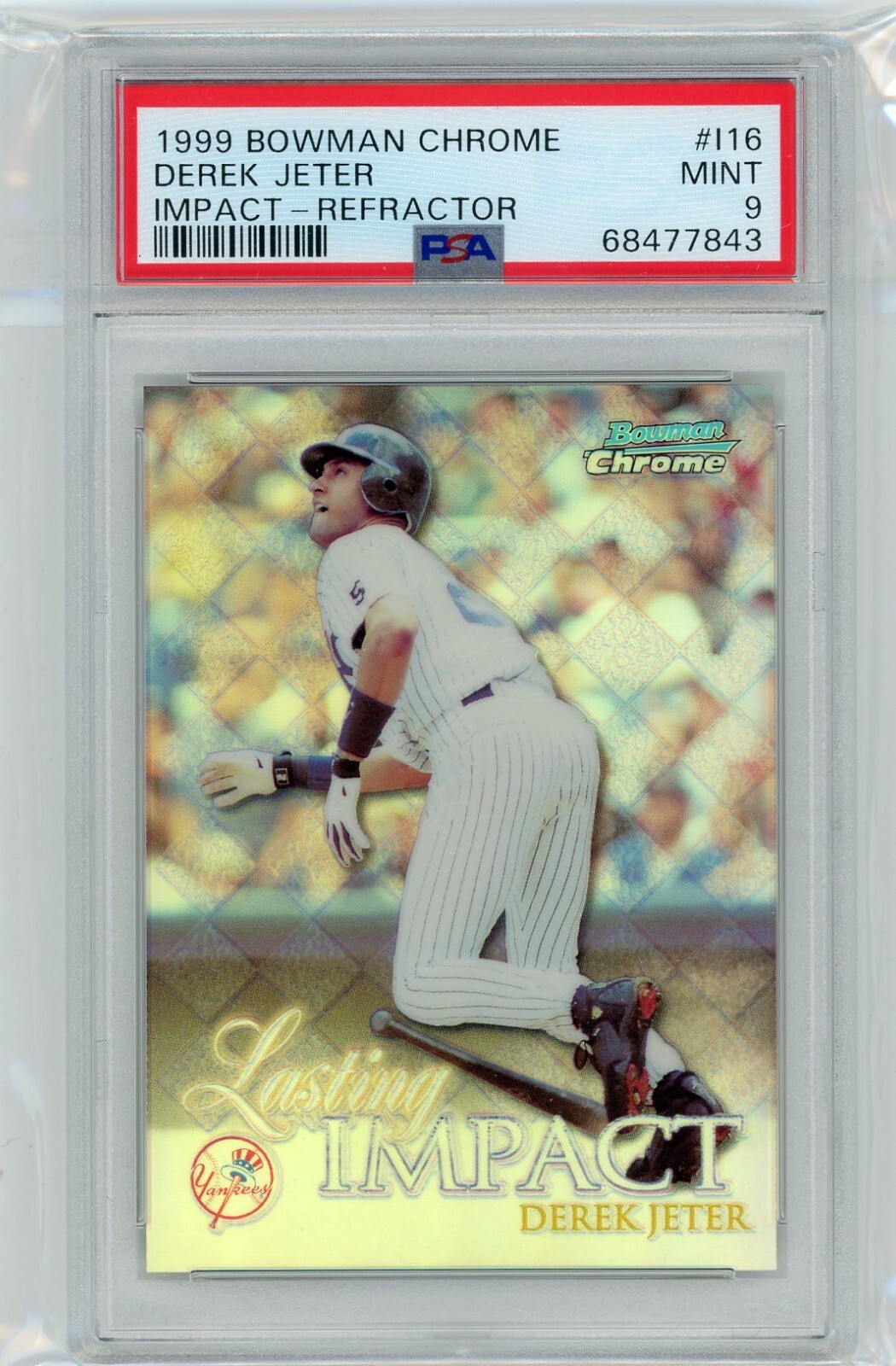 DEREK JETER 1999 BOWMAN CHROME REFRACTOR