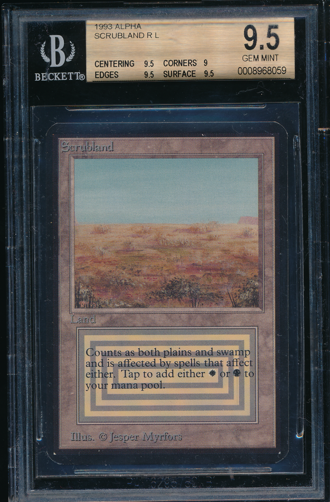 MTG ALPHA SCRUBLAND BGS 9.5 | eBay MTG ALPHA SCRUBLAND BGS 9.5 | eBay
