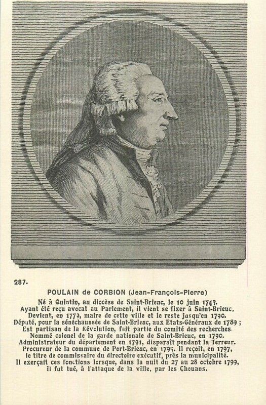 Cp Portrait Biographie Poulain De Corbion - 24656