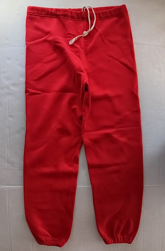 Jogging Pants Red Mens Medium M Drawstring