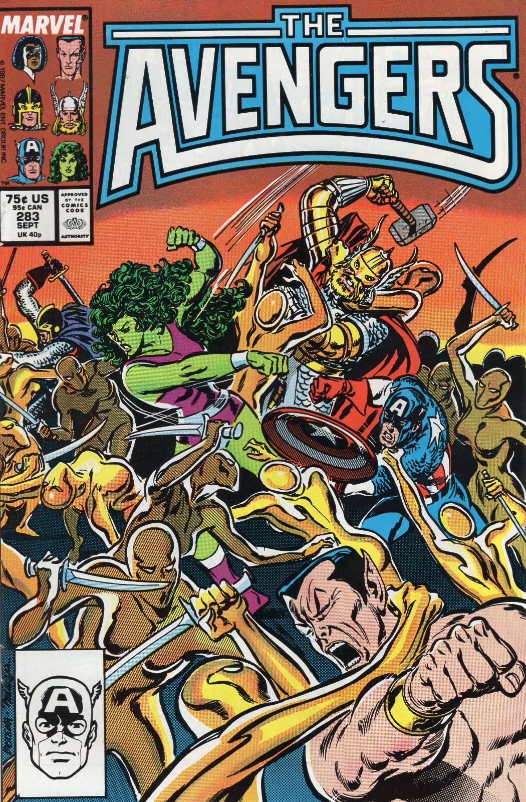 アメコミ　スターウォーズ　マーベル　ヘルボーイ Marvel The Avengers #283 (Sep. 1987) Mid/High Grade | eBay