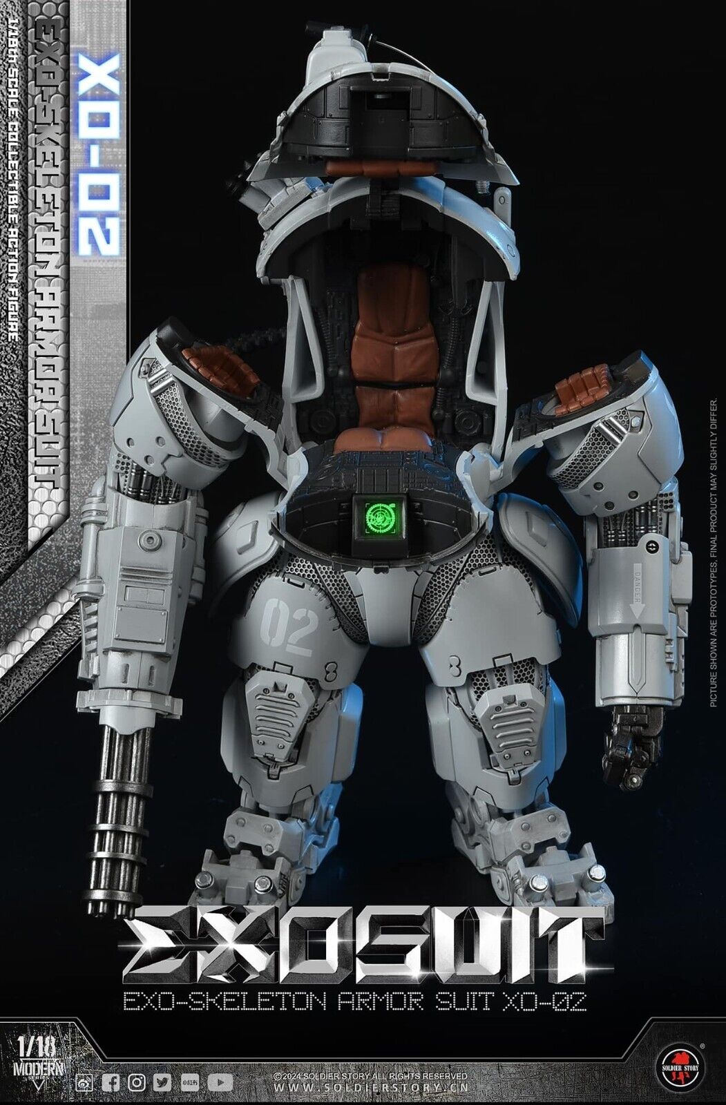 1/18 Soldier Story EXO-Skeleton Armor Suit XO-02 wtih LED 1/18 Soldier Story EXO-Skeleton Armor Suit XO-02 wtih LED