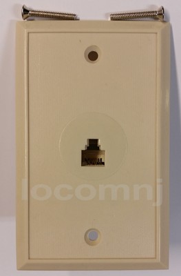 PHONE WALL PLATES 4-Wire (Ivory) 34 Telephone Wall Plates with Screws, NEW