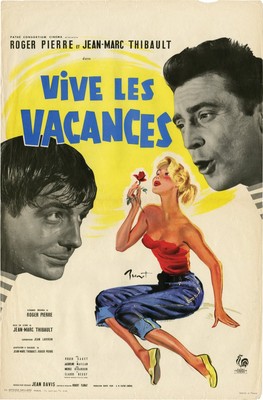 Jean-Marc Thibault VIVE LES VACANCES Original French poster for the #139035