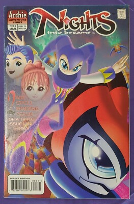 NIGHTS INTO DREAMS #2 RARE ONLY 2 ON EBAY BEST DEAL! SEGA VIDEO GAME ARCHIE 1998