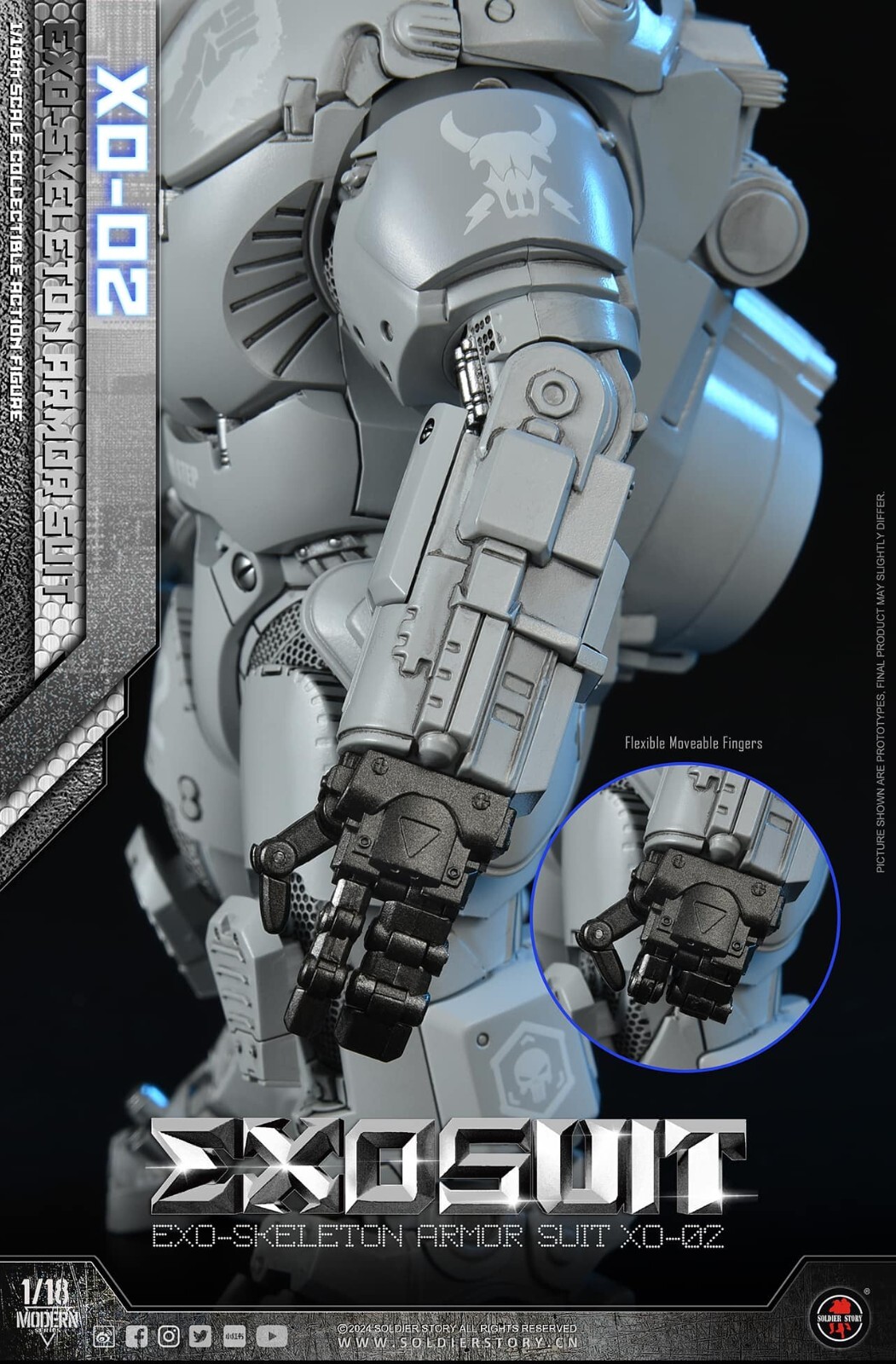 1/18 Soldier Story EXO-Skeleton Armor Suit XO-02 wtih LED 1/18 Soldier Story EXO-Skeleton Armor Suit XO-02 wtih LED