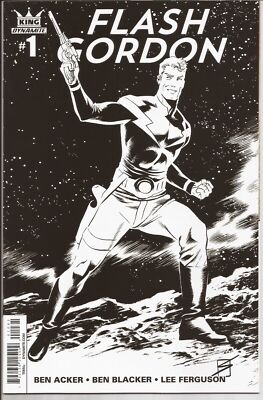 KING/DYNAMITE - FLASH GORDON #1 - RON SALAS B&W VARIANT - LIMITED 1 FOR 40