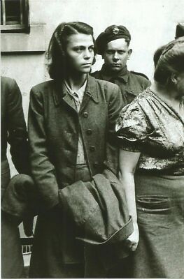 WW II German Photo ** Elite Concentration Camp Guard - Female 1945