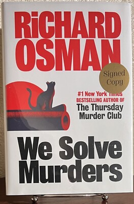 SIGNED ~ WE SOLVE MURDERS : A Novel by Richard Osman (2024, Hardcover) 1st/1st