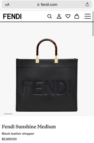 【FENDI】SUNSHINE MEDIUM TOTE BAG Fendi - Sunshine medium tote brown - The Corner