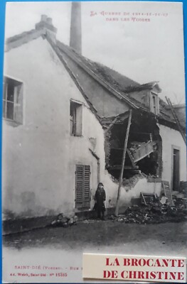CPA De St Dié  Rue de la Nolle Effet Bombardement  .VOSGES Non Ecrite   N°740/65